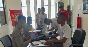 Sebanyak 166 Casis Bintara Brimob Polda Papua Barat Jalani Pemeriksaan Kesehatan Tahap I