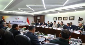 Menhan Sjafrie dan Menhan India Rajnath Singh Mantapkan Agenda Kerja Sama Regional