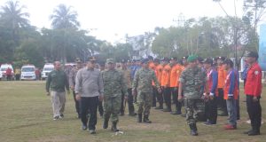 Mewakili Kapolres Ketapang, Kabag SDM Hadiri Apel Gabungan Kesiapsiagaan Bencana