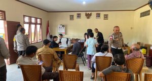 Pemeriksaan Mata Gratis di Polsek Beduai, Puluhan Personel dan Warga Antusias Ikuti Layanan Kesehatan