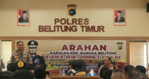 Kapolda Babel Sambangi Polres Beltim, Sampaikan Pentingnya Peran Bhabinkamtibmas