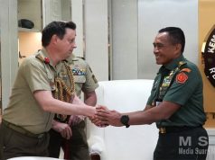 Pertemuan Sekjen Kemhan dan SOCAUST Perkuat Kolaborasi Pertahanan Regional