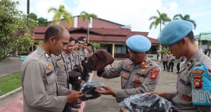 Kasipropam Polres Ketapang Pimpin Gaktiblin, Tekankan Kerapian dan Kedisiplinan Anggota