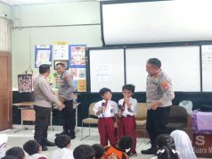 Sat Binmas Polres Metro Jakarta Utara Gelar Kegiatan Polisi Sahabat Anak di SDN 03 Waraka