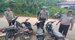 Kapolsek Tumbang Titi Pimpin Patroli Dialogis, Amankan 27 Kendaraan Berknalpot Brong