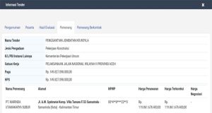 Arenas08 Aceh mendesak PPK Paket Pergantian Jembatan Woyla dibatalkan selanjutnya dilakukan tender ulang