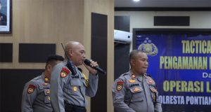 Antisipasi Kerawanan Malam Tahun Baru 2026, Polresta Pontianak Laksanakan Tactical Floor Game