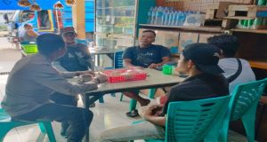 Gelar Ngopi Bareng Kapolsek Matan Hilir Selatan, Bersama Tokoh Masyarakat Desa Pesaguan Kiri