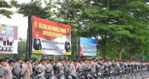Pastikan Kesiapan Operasional, Kapolres Pesawaran AKBP Alvie Granito Pandhita, S.I.K., M.S.S. Pimpin Pengecekan Kendaraan Dinas