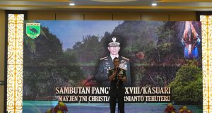 Sertijab dan Tradisi Satuan, Kodam XVIII/Kasuari Perkuat Kepemimpinan dan Soliditas Keluarga Besar TNI AD