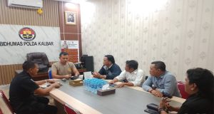 Jalin Silaturahmi, Bid Humas Polda Kalbar Terima Audiensi Insan Pers Pontianak