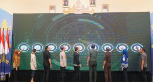 Pangdam XXI/ Radin Inten Resmikan Launching Aplikasi Centurion-21, Lapor Pangdam, Penandatanganan PKS antara Kodam XXI/RI Dengan Perguruan Tinggi, Indonesia Indicator, Dinas Perpustakaan, dan Kearsipan Provinsi Lampung