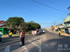 Polres Beltim Terjunkan Personel Amankan Jalan Santai HUT Kab.Belitung Timur Ke-23 Tahun