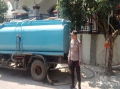 Polda Kepri Turun Tangan Bantu Masyarakat Dalam Penyediaan Air Bersih Hari ke 10 di Tanjung Sengkuang Berjalan Kondusif