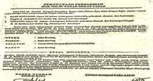 Bangunan Ilegal Diatas Tanah Diduga Bermasalah Dijual Oleh Terdakwa