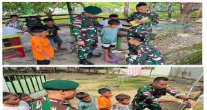 Satgas Yonarmed 12 Kostrad Hadirkan Layanan Kesehatan Gratis untuk Anak Perbatasan Belu