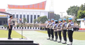 Polda Babel Gelar Upacara PTDH 6 Anggota, Kapolda : Harus Jadi Contoh Dan Pembelajaran Bagi Anggota