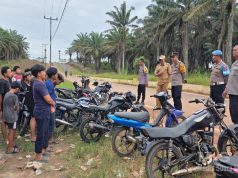 Polsek Manis Mata Laksanakan Patroli,dan Penindakan Remaja Pengguna Knalpot Brong