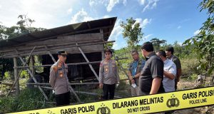 Kapolda Riau Bergerak lansung ke Lokasi Penemuan Bangkai Anak Gajah di Tesso Nilo