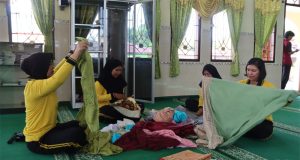 Polres Beltim Beserta Polsek Jajaran, Gelar Aksi Bersih-Bersih Masjid Dan Fasilitas Umum Serentak