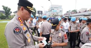 Wakapolda Sumsel Tekankan Pengawasan Ketat dan Soliditas Personel saat Apel Pagi