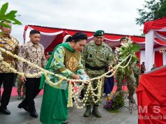 Peresmian Monumen Jenderal Besar TNI (Purn) H.M. Soeharto di Brigif 6 Divif 2 Kostrad