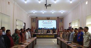 Polres Humbahas Gelar Rakor Lintas Sektoral Jelang Operasi Ketupat Toba 2026