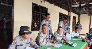 Polresta Manokwari Laksanakan Pemeriksaan Senjata Api Personil Polresta Manokwari dan Polsek Jajaran