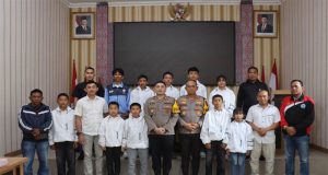 Kapolres Humbahas Beri Motivasi, Atlet Karate ASKI Siap Berlaga di Dua Kejuaraan Bergengsi