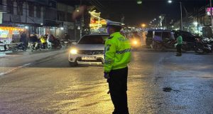 Malam Takbiran Aman dan Kondusif, Polres Humbahas All Out Lakukan Pengamanan