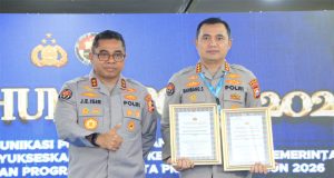Humas Polda Kalbar Sabet Penghargaan Nasional di Rakernis Humas Polri 2026