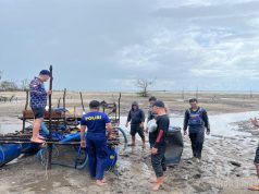 Tim Gabungan Polres Belitung Tertibkan Tambang Timah Ilegal Di Perairan Laut Dusun Ulim Membalong