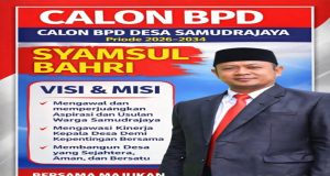 Syamsul Bahri Siap Maju Sebagai Calon BPD Desa Samudra Jaya Periode 2026–2034