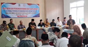 Penetapan dan Pengukuhan Nomor Urut Calon BPD Desa Setiamulya Digelar di Aula Kantor Desa