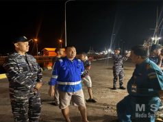 Tanggap Darurat di Pelabuhan Kendawangan, Prajurit Lanal Ketapang Bersama Forkopimcam Evakuasi ABK Kapal Nelayan