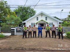 Polres Ketapang Laksanakan Pengamanan Ibadah Kenaikan Isa Al-Masih 2026 di Sejumlah Gereja