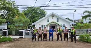 Polres Ketapang Laksanakan Pengamanan Ibadah Kenaikan Isa Al-Masih 2026 di Sejumlah Gereja